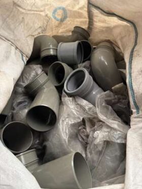 Contents of Storage Unit comprising of Large Quanity of Construction related Soil Pipes, Junctions, Manholes, Sleeves Etc. As shown in images. No VAT On Hammer For Auction on 2025-02-20 For Auction on 2025-02-20 full