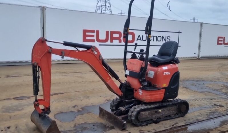 2016 Kubota U10-3 Mini Excavators For Auction: Leeds – 5th, 6th, 7th & 8th March 2025 @ 8:00am