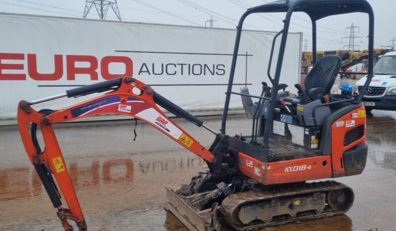 2019 Kubota KX018-4 Mini Excavators For Auction: Leeds – 5th, 6th, 7th & 8th March 2025 @ 8:00am