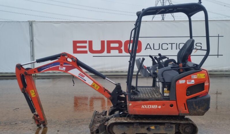 2019 Kubota KX018-4 Mini Excavators For Auction: Leeds – 5th, 6th, 7th & 8th March 2025 @ 8:00am full