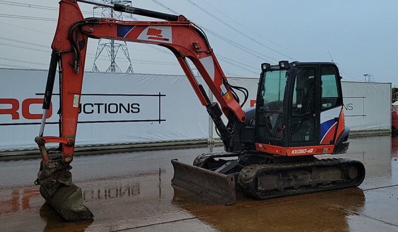 2018 Kubota KX080-4A 6 Ton+ Excavators For Auction: Leeds – 5th, 6th, 7th & 8th March 2025 @ 8:00am