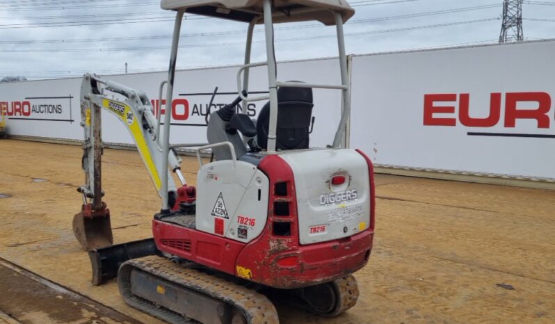 2020 Takeuchi TB216 Mini Excavators For Auction: Leeds – 5th, 6th, 7th & 8th March 2025 @ 8:00am full