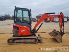 2019 Kubota U27-4 Mini Excavators For Auction: Leeds – 5th, 6th, 7th & 8th March 2025 @ 8:00am full