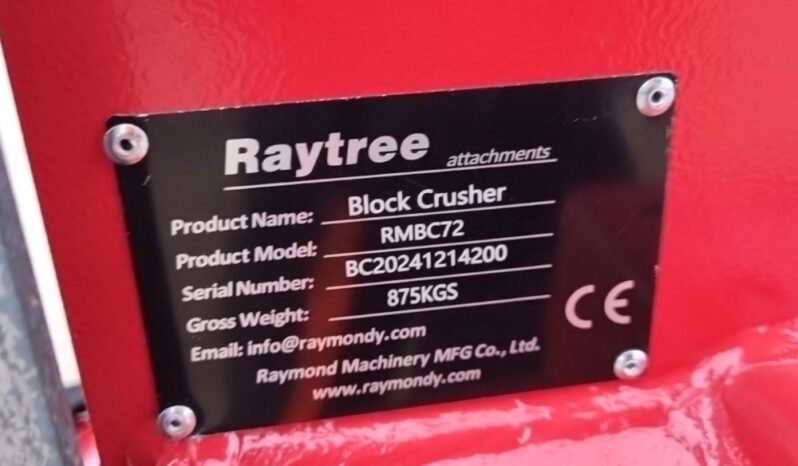 Unused 2025 Raytree RMBC72 Crushing & Screening Attachments For Auction: Leeds – 5th, 6th, 7th & 8th March 2025 @ 8:00am full