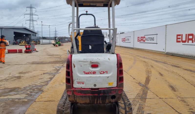 2014 Takeuchi TB216 Mini Excavators For Auction: Leeds – 5th, 6th, 7th & 8th March 2025 @ 8:00am full