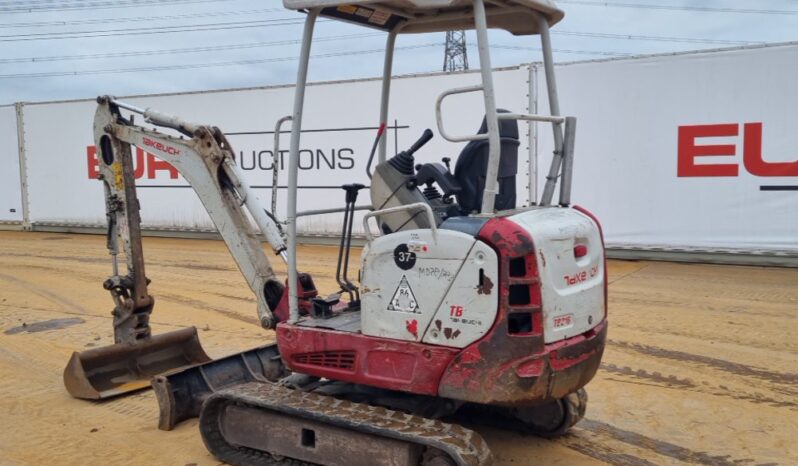 2014 Takeuchi TB216 Mini Excavators For Auction: Leeds – 5th, 6th, 7th & 8th March 2025 @ 8:00am full