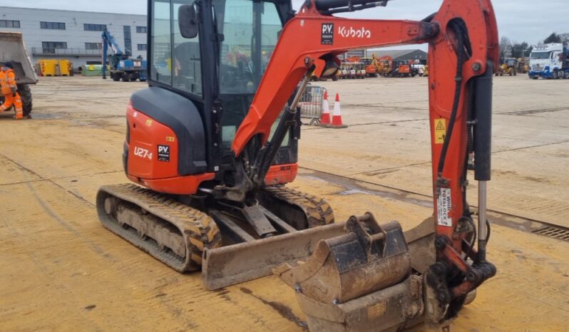 2019 Kubota U27-4 Mini Excavators For Auction: Leeds – 5th, 6th, 7th & 8th March 2025 @ 8:00am full