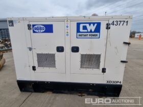 2016 FG Wilson XD30P4 Generators For Auction: Leeds – 5th, 6th, 7th & 8th March 2025 @ 8:00am full