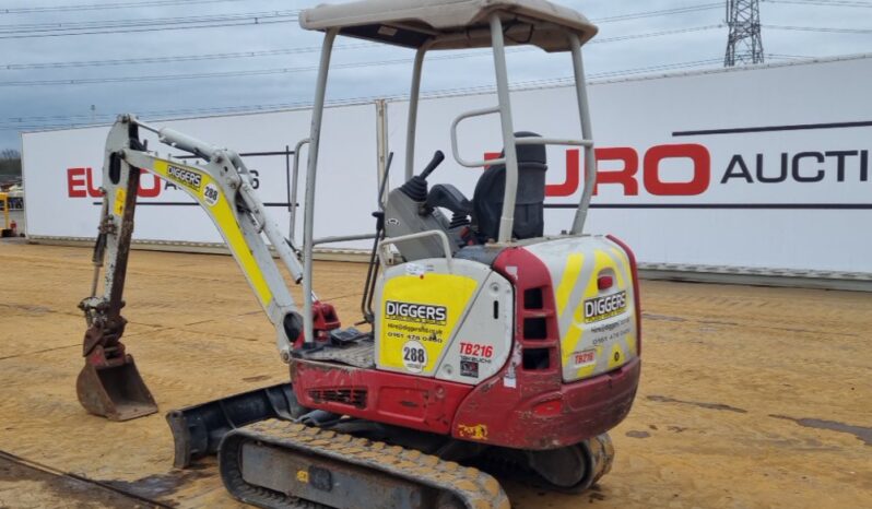 2020 Takeuchi TB216 Mini Excavators For Auction: Leeds – 5th, 6th, 7th & 8th March 2025 @ 8:00am full