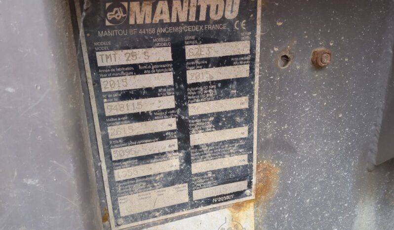 2015 MANITOU TMT 25.S  For Auction on 2025-02-26 For Auction on 2025-02-26 full