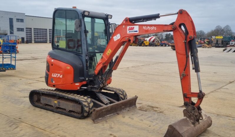 2015 Kubota U27-4 Mini Excavators For Auction: Leeds – 5th, 6th, 7th & 8th March 2025 @ 8:00am full