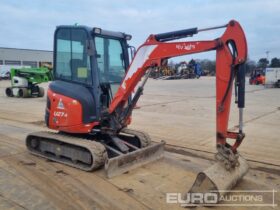 2016 Kubota U27-4 Mini Excavators For Auction: Leeds – 5th, 6th, 7th & 8th March 2025 @ 8:00am full