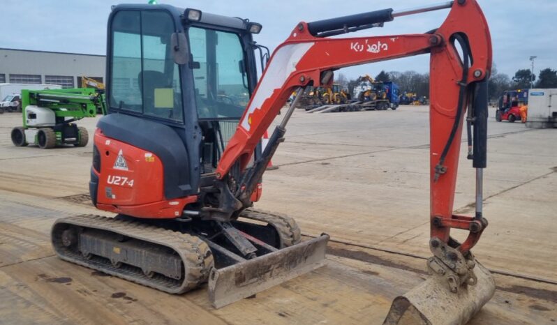 2016 Kubota U27-4 Mini Excavators For Auction: Leeds – 5th, 6th, 7th & 8th March 2025 @ 8:00am full