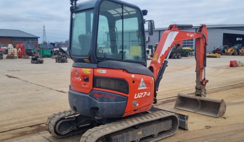 2016 Kubota U27-4 Mini Excavators For Auction: Leeds – 5th, 6th, 7th & 8th March 2025 @ 8:00am full