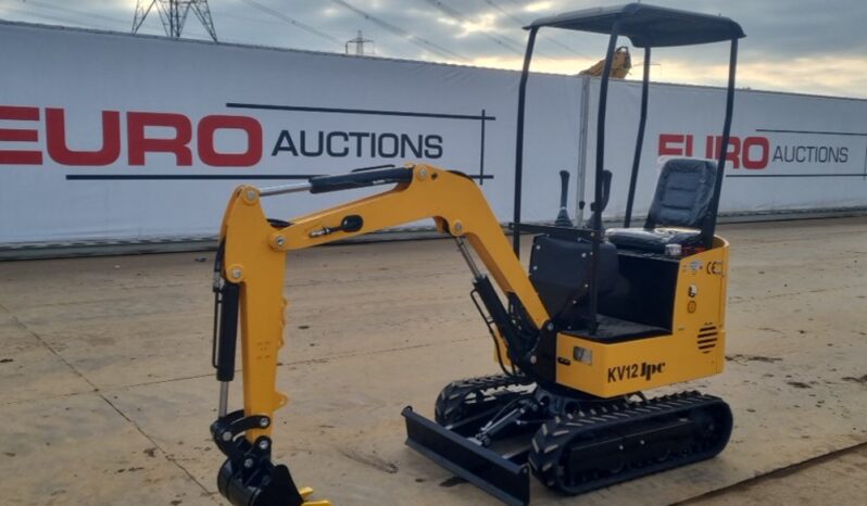 Unused 2024 JPC KV12 Micro Excavators For Auction: Leeds – 5th, 6th, 7th & 8th March 2025 @ 8:00am