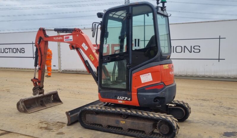 2015 Kubota U27-4 Mini Excavators For Auction: Leeds – 5th, 6th, 7th & 8th March 2025 @ 8:00am full