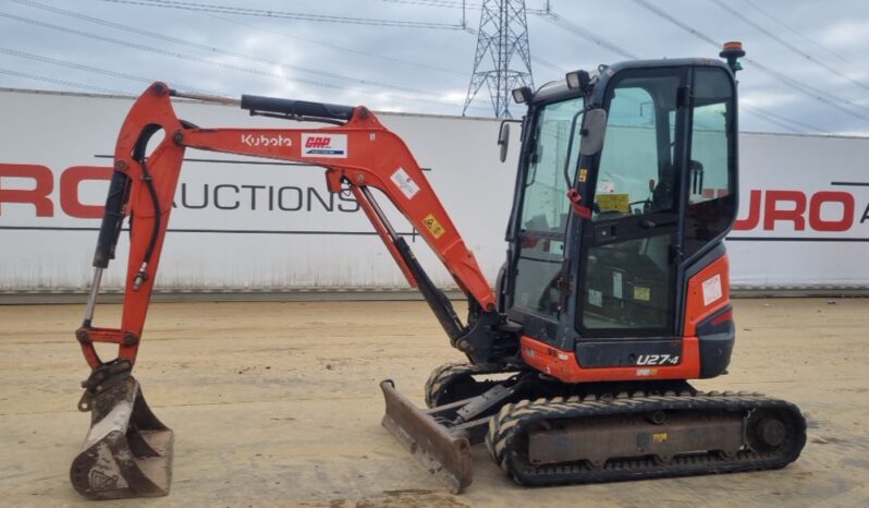 2015 Kubota U27-4 Mini Excavators For Auction: Leeds – 5th, 6th, 7th & 8th March 2025 @ 8:00am