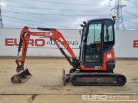 2015 Kubota U27-4 Mini Excavators For Auction: Leeds – 5th, 6th, 7th & 8th March 2025 @ 8:00am full