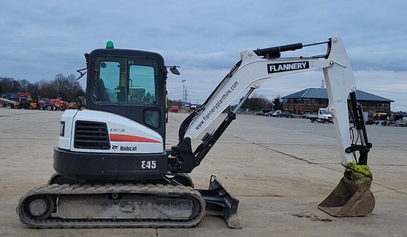 2018 Bobcat E45 Mini Excavators For Auction: Leeds – 5th, 6th, 7th & 8th March 2025 @ 8:00am full