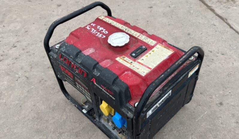 Lonchin 3.5Kw Petrol Generator Generators For Auction: Dromore – 21st & 22nd February 2025 @ 9:00am For Auction on 2025-02-22 full