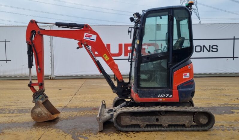 2016 Kubota U27-4 Mini Excavators For Auction: Leeds – 5th, 6th, 7th & 8th March 2025 @ 8:00am full