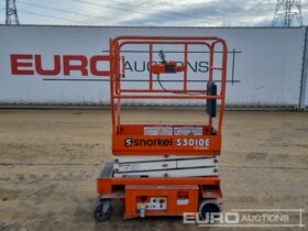 2019 Snorkel S3010E Manlifts For Auction: Leeds – 5th, 6th, 7th & 8th March 2025 @ 8:00am full