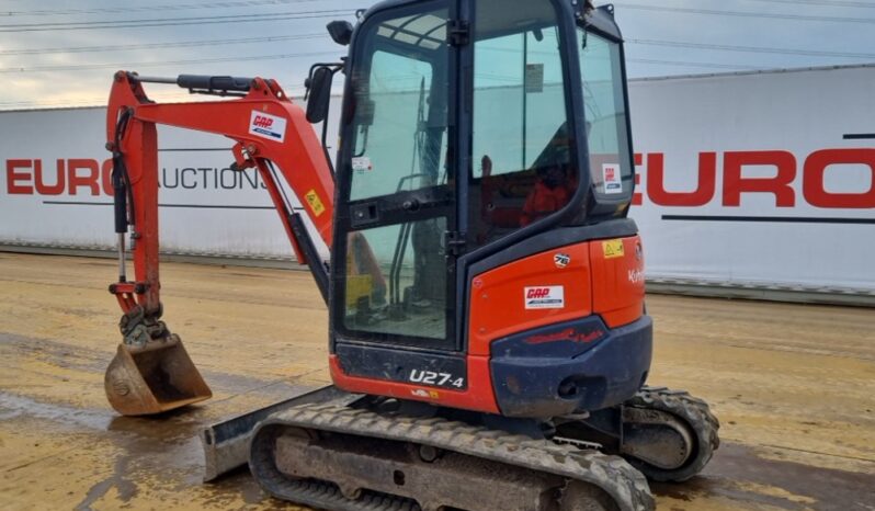 2016 Kubota U27-4 Mini Excavators For Auction: Leeds – 5th, 6th, 7th & 8th March 2025 @ 8:00am full