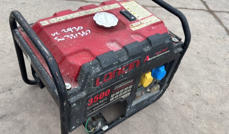 Lonchin 3.5Kw Petrol Generator Generators For Auction: Dromore – 21st & 22nd February 2025 @ 9:00am For Auction on 2025-02-22