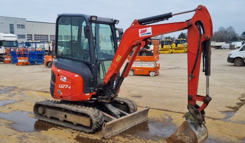 2016 Kubota U27-4 Mini Excavators For Auction: Leeds – 5th, 6th, 7th & 8th March 2025 @ 8:00am full