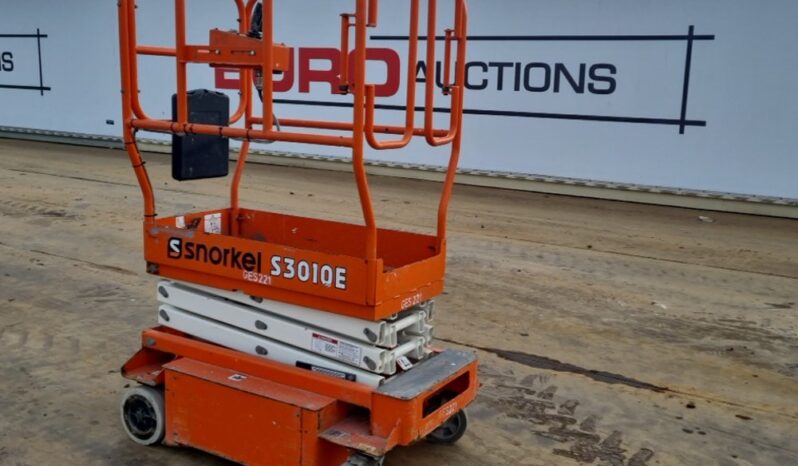 2018 Snorkel S3010E Manlifts For Auction: Leeds – 5th, 6th, 7th & 8th March 2025 @ 8:00am full