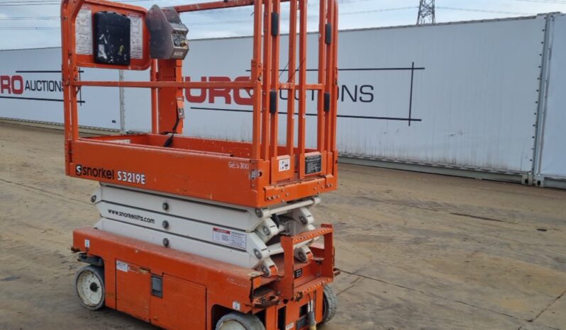 2019 Snorkel S3219E Manlifts For Auction: Leeds – 5th, 6th, 7th & 8th March 2025 @ 8:00am full