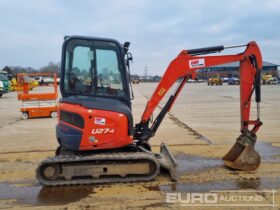 2016 Kubota U27-4 Mini Excavators For Auction: Leeds – 5th, 6th, 7th & 8th March 2025 @ 8:00am full