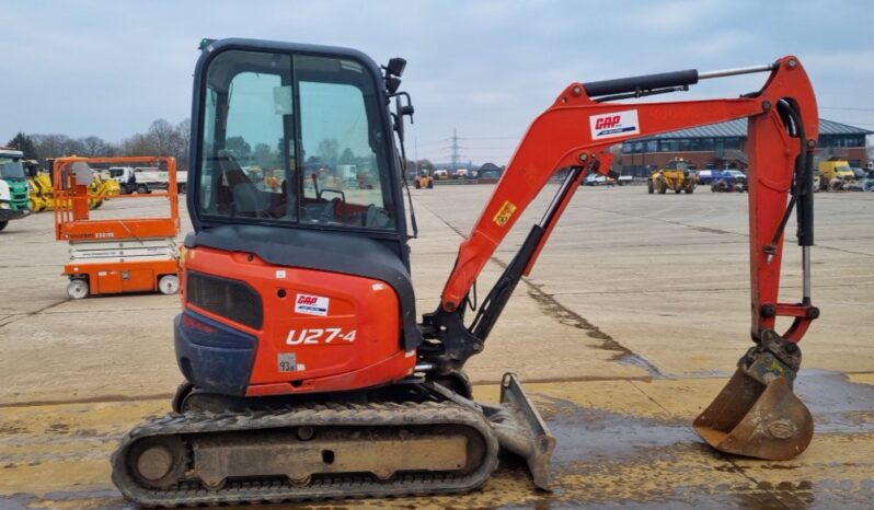 2016 Kubota U27-4 Mini Excavators For Auction: Leeds – 5th, 6th, 7th & 8th March 2025 @ 8:00am full