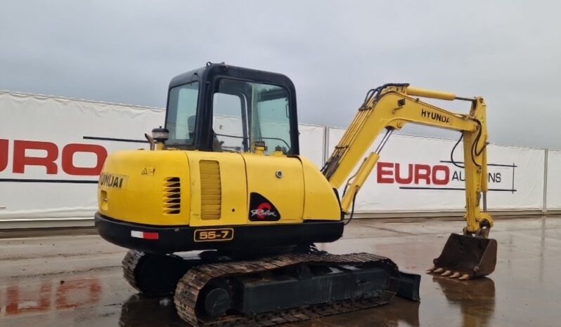 Hyundai R55-7 Mini Excavators For Auction: Dromore – 21st & 22nd February 2025 @ 9:00am For Auction on 2025-02-22 full