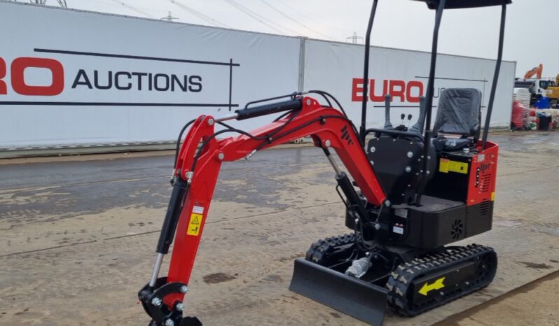 Unused 2024 JPC HT12 Micro Excavators For Auction: Leeds – 5th, 6th, 7th & 8th March 2025 @ 8:00am