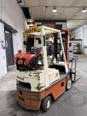 Nissan 15 2W330 Twin Mast Counter Balance Forklift Truck For Auction on 2025-02-26 full