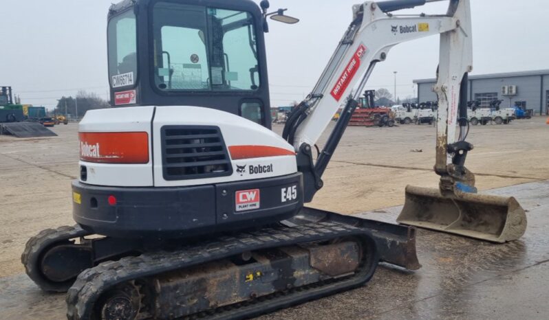 2020 Bobcat E45 Mini Excavators For Auction: Leeds – 5th, 6th, 7th & 8th March 2025 @ 8:00am full