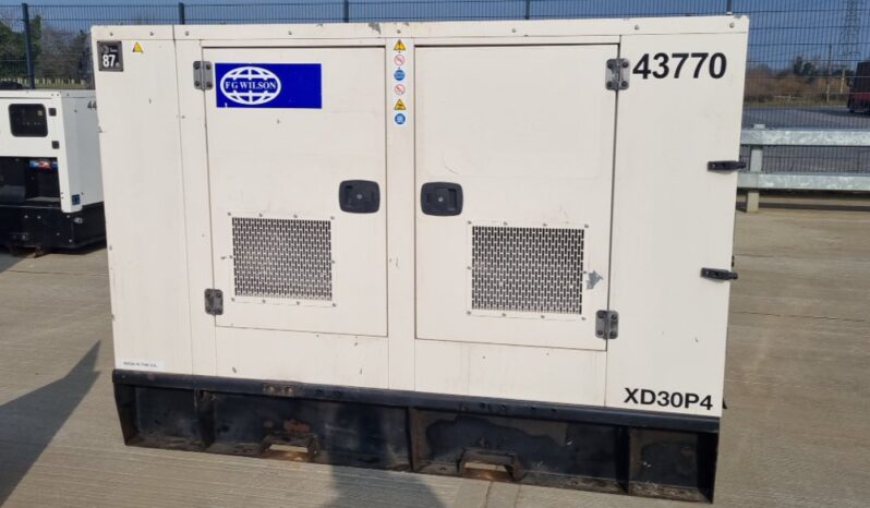 2016 FG Wilson XD30P4 30KVA Generators For Auction: Leeds – 5th, 6th, 7th & 8th March 2025 @ 8:00am full