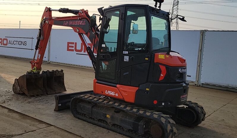 2022 Kubota U56-5 Mini Excavators For Auction: Leeds – 5th, 6th, 7th & 8th March 2025 @ 8:00am full