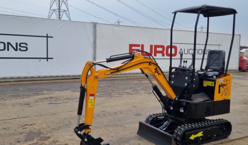 Unused 2024 JPC HT12 Micro Excavators For Auction: Leeds – 5th, 6th, 7th & 8th March 2025 @ 8:00am