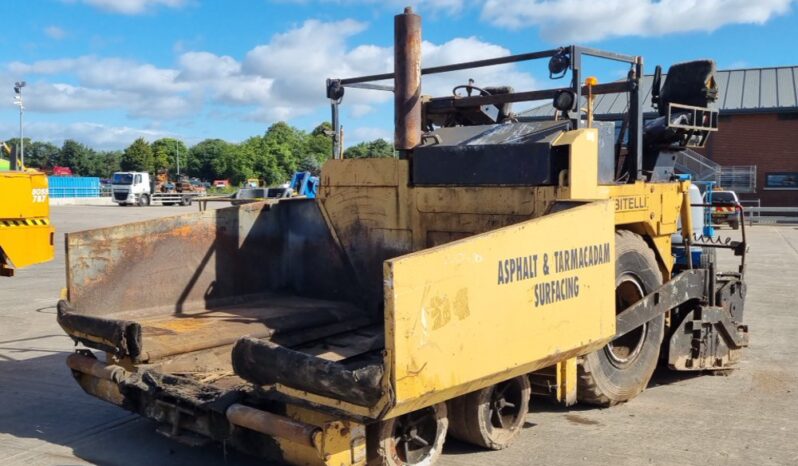 Bitelli Asphalt Paver (Runs, No drive) Asphalt Plants For Auction: Leeds – 5th, 6th, 7th & 8th March 2025 @ 8:00am