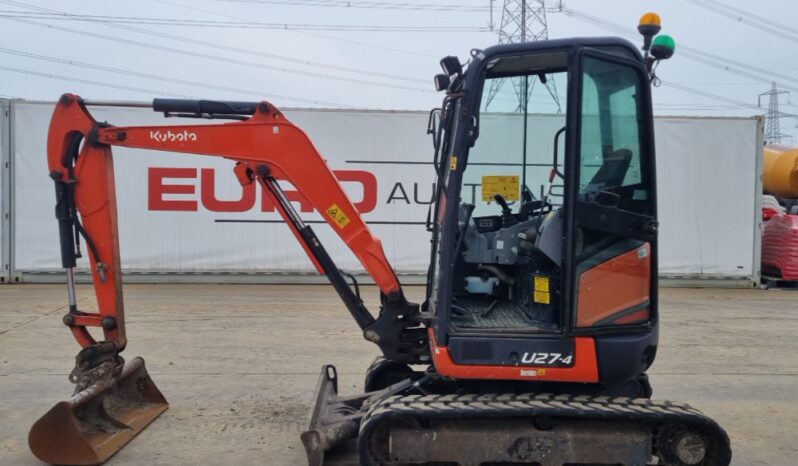 2016 Kubota U27-4 Mini Excavators For Auction: Leeds – 5th, 6th, 7th & 8th March 2025 @ 8:00am full