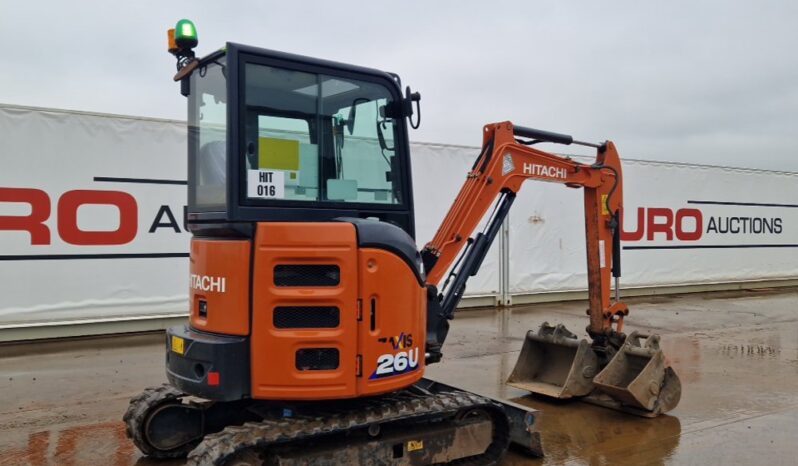 2021 Hitachi ZX26U-6 CLR Mini Excavators For Auction: Dromore – 21st & 22nd February 2025 @ 9:00am For Auction on 2025-02-22 full