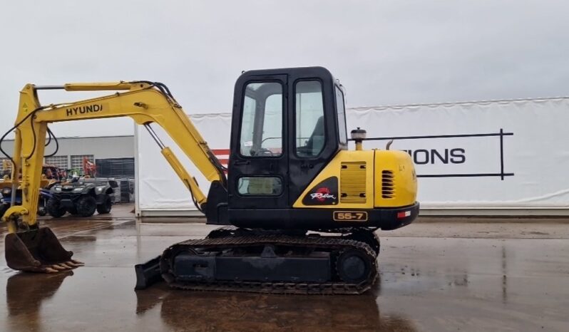 Hyundai R55-7 Mini Excavators For Auction: Dromore – 21st & 22nd February 2025 @ 9:00am For Auction on 2025-02-22 full