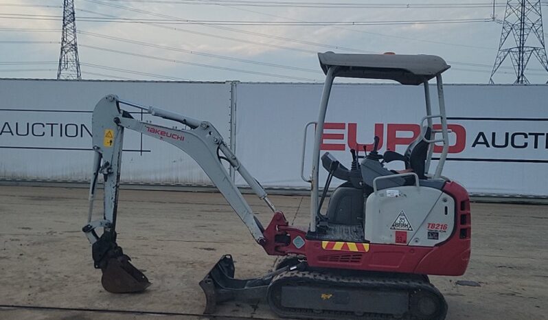 2021 Takeuchi TB216 Mini Excavators For Auction: Leeds – 5th, 6th, 7th & 8th March 2025 @ 8:00am full