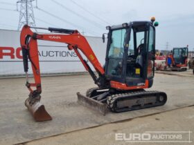 2016 Kubota U27-4 Mini Excavators For Auction: Leeds – 5th, 6th, 7th & 8th March 2025 @ 8:00am