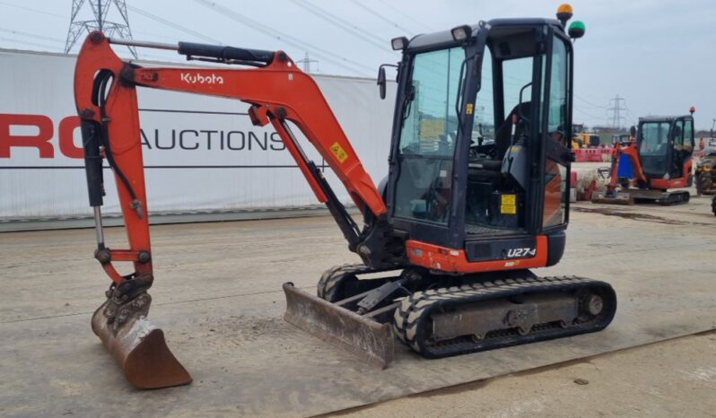 2016 Kubota U27-4 Mini Excavators For Auction: Leeds – 5th, 6th, 7th & 8th March 2025 @ 8:00am