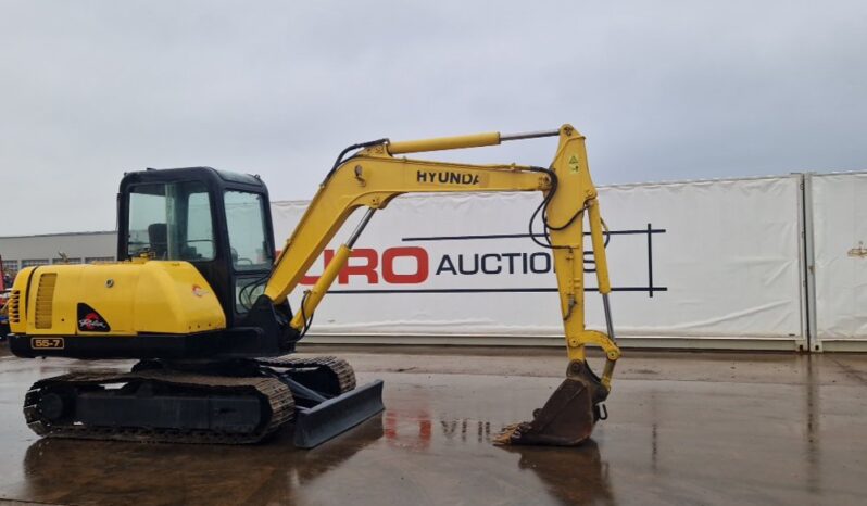 Hyundai R55-7 Mini Excavators For Auction: Dromore – 21st & 22nd February 2025 @ 9:00am For Auction on 2025-02-22 full