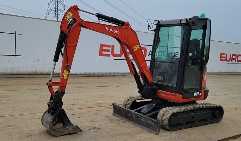 2015 Kubota U27-4 Mini Excavators For Auction: Leeds – 5th, 6th, 7th & 8th March 2025 @ 8:00am