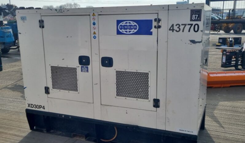 2016 FG Wilson XD30P4 30KVA Generators For Auction: Leeds – 5th, 6th, 7th & 8th March 2025 @ 8:00am full